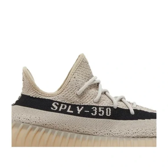 adidas Yeezy Boost 350 V2 Beige Black Sneakers - Picture 10 of 11